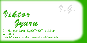 viktor gyuru business card